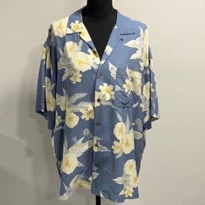 Tommy Bahama Tropical Print Silk Shirt